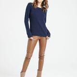 Pure Cashmere 4 ply Boat Neck Sweater (Lilly 18)