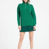 Pure Cashmere Rib Knit Funnel Neck Sweater w/Zip (Lilly 28)