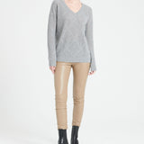 Pure Cashmere 2 ply V-Neck Sweater w/Stitch (Lilly 31)