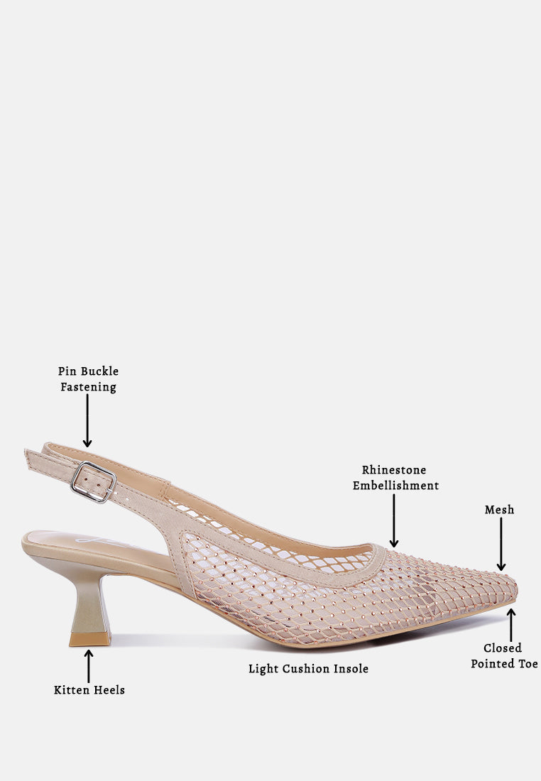 Siev Rhinestone Slingback