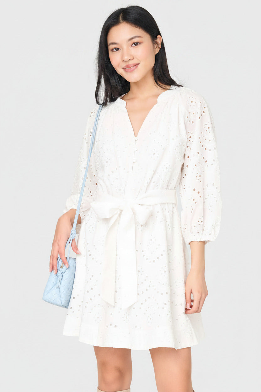 White Eyelet Dress
