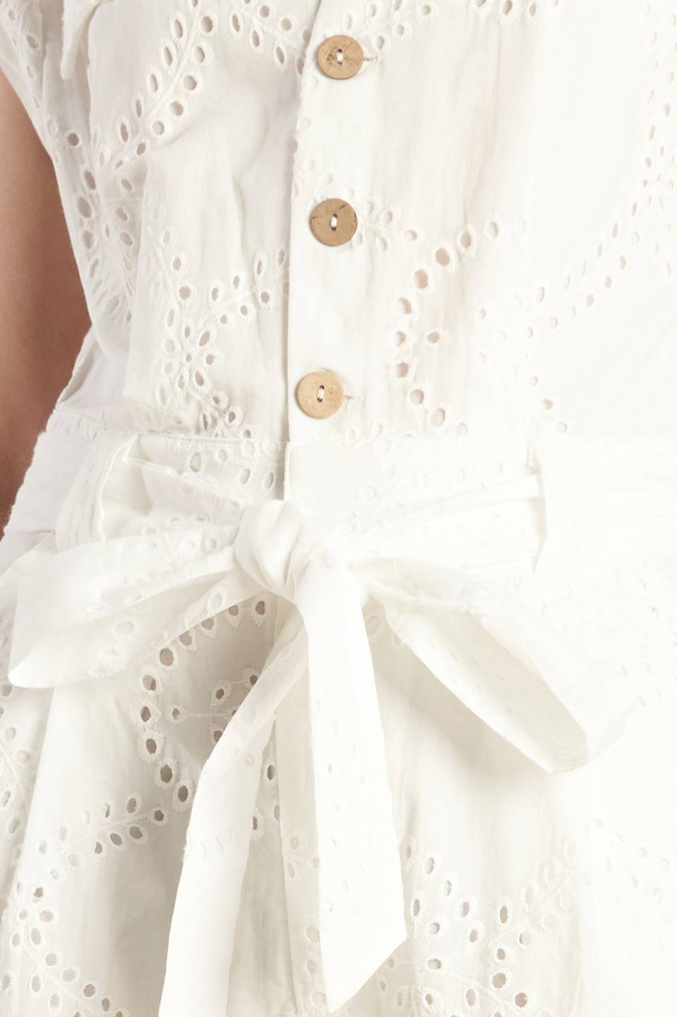 Know Better Woven Eyelet Jumpsuit