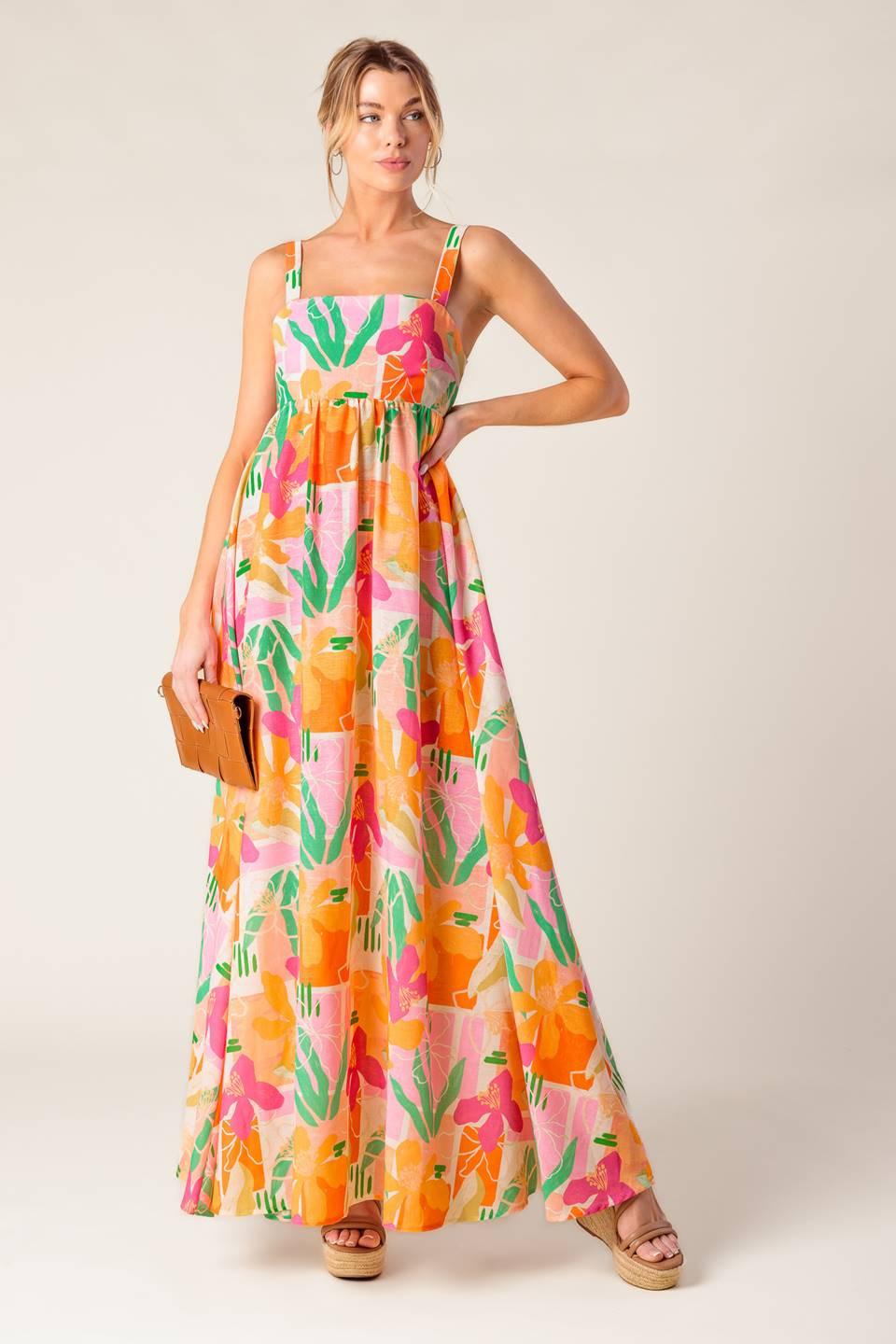 pink orange maxi dress SteinMart.com