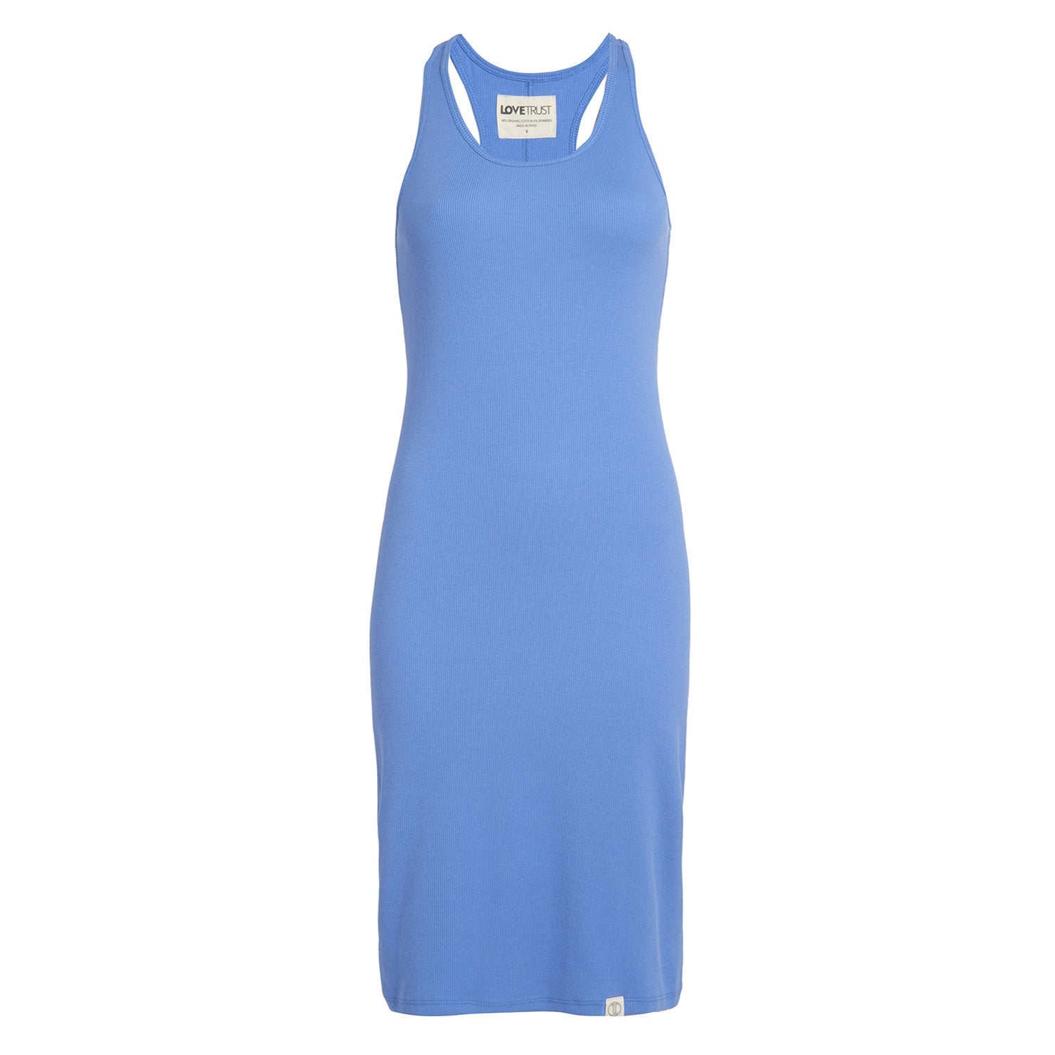 Pima Rib Knit L&l Racerback Dress