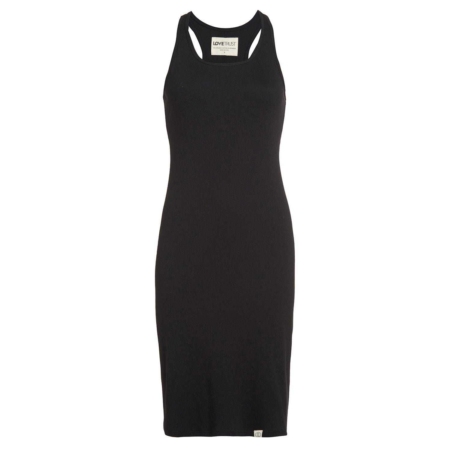 Pima Rib Knit L&l Racerback Dress