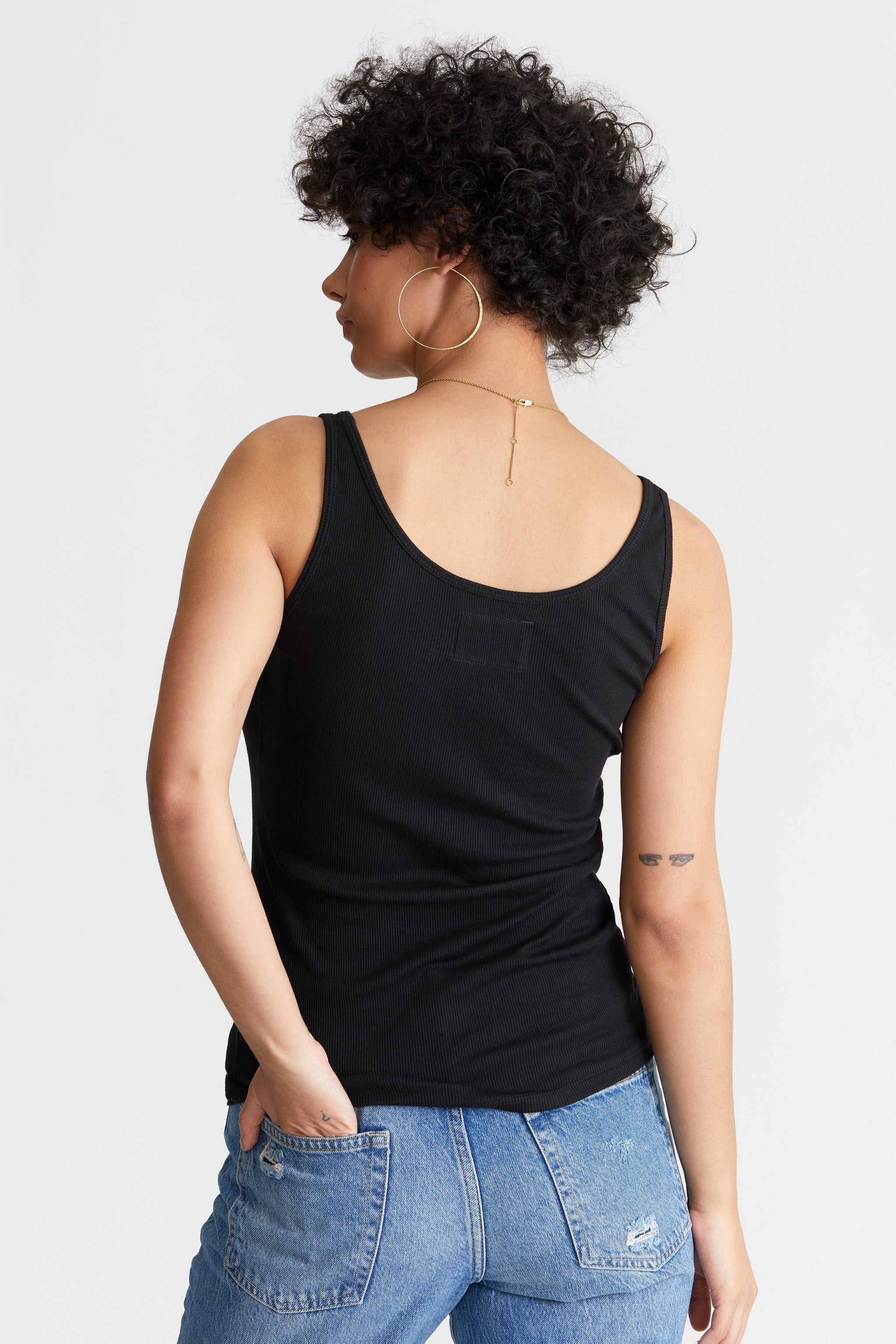 Pima Rib Knit L&l Tank