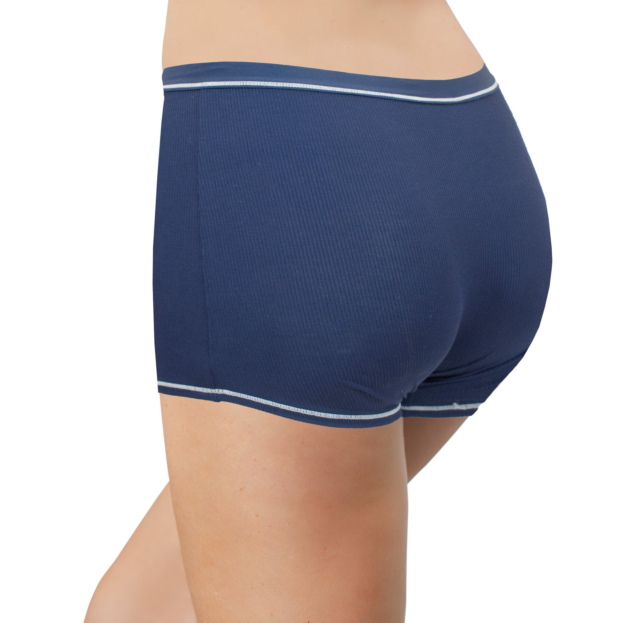 Super Soft Modal Boyshort With Contrast Stitching, Xs-2x