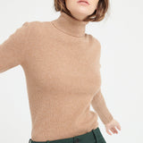 Pure Cashmere 4 ply Turtleneck Ribbed Sweater (Lilly 17)