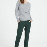 Pure Cashmere 4 ply Boat Neck Sweater (Lilly 18)