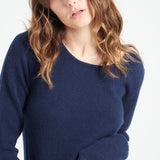 Pure Cashmere 4 ply Boat Neck Sweater (Lilly 18)