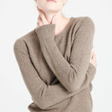 Pure Cashmere 4 ply Boat Neck Sweater (Lilly 18)
