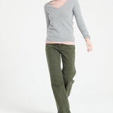 Pure Cashmere 4 Thread V-Neck Sweater (Lilly 20)