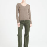 Pure Cashmere 4 Thread V-Neck Sweater (Lilly 20)