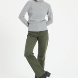Pure Cashmere Rib Knit Turtleneck Sweater (Lilly 21)