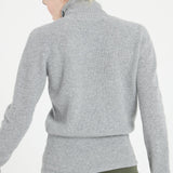 Pure Cashmere Rib Knit Turtleneck Sweater (Lilly 21)