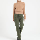 Pure Cashmere Rib Knit Turtleneck Sweater (Lilly 21)