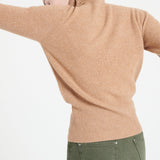 Pure Cashmere Rib Knit Turtleneck Sweater (Lilly 21)