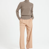 Pure Cashmere Rib Knit Turtleneck Sweater (Lilly 21)