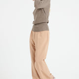 Pure Cashmere Rib Knit Turtleneck Sweater (Lilly 21)