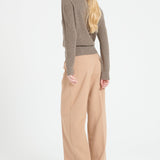 Pure Cashmere Rib Knit Turtleneck Sweater (Lilly 21)