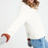 Pure Cashmere Rib Knit Funnel Neck Sweater w/Zip (Lilly 28)