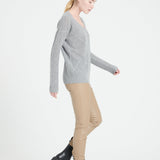 Pure Cashmere 2 ply V-Neck Sweater w/Stitch (Lilly 31)