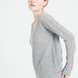 Pure Cashmere 2 ply V-Neck Sweater w/Stitch (Lilly 31)