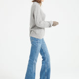Pure Cashmere Rib Knit High Neck Sweater (Mia 1)