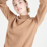 Pure Cashmere Rib Knit High Neck Sweater (Mia 1)