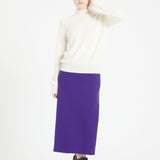 Pure Cashmere Rib Knit High Neck Sweater (Mia 1)