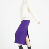 Pure Cashmere Rib Knit High Neck Sweater (Mia 1)