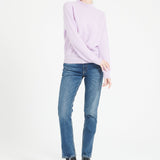 Pure Cashmere Rib Knit High Neck Sweater (Mia 1)