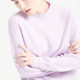 Pure Cashmere Rib Knit High Neck Sweater (Mia 1)
