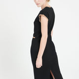 Pure Cashmere Milano Knit V-Neck Midi Dress (Mia 2)