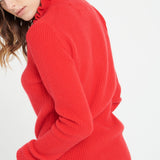Pure Cashmere 2 ply Zip Neck Ribbed Sweater (Mia 4)