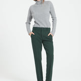 Pure Cashmere Turtleneck Ribbed Sweater (Mia 5)