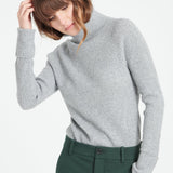 Pure Cashmere Turtleneck Ribbed Sweater (Mia 5)