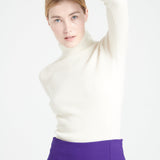 Pure Cashmere Turtleneck Ribbed Sweater (Mia 5)