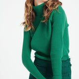 Pure Cashmere Turtleneck Ribbed Sweater (Mia 5)