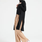 Pure Cashmere Long Sleeveless Ribbed Cardigan (Mia 6)