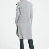 Pure Cashmere Long Sleeveless Ribbed Cardigan (Mia 6)