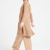 Pure Cashmere Long Sleeveless Ribbed Cardigan (Mia 6)