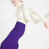 Pure Cashmere Long Sleeveless Ribbed Cardigan (Mia 6)