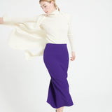 Pure Cashmere Long Sleeveless Ribbed Cardigan (Mia 6)