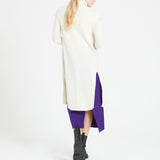 Pure Cashmere Long Sleeveless Ribbed Cardigan (Mia 6)