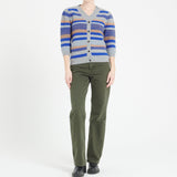 Pure Cashmere 6 ply V-Neck Cardigan w/Puffed Sleeves (Mia 11)