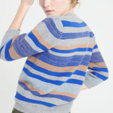 Pure Cashmere 6 ply V-Neck Cardigan w/Puffed Sleeves (Mia 11)
