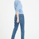 Pure Cashmere 2 ply Short Sleeve V-Neck Cardigan w/Ribbed Stitching (Mia 13)