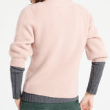 Pure Cashmere 2 ply Short Sleeve V-Neck Cardigan w/Ribbed Stitching (Mia 13)
