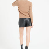 Pure Cashmere Ribbed V-Neck Cardigan (Mia 14)